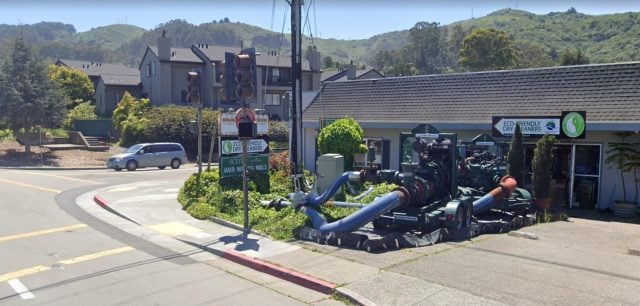 Temporary pump station
