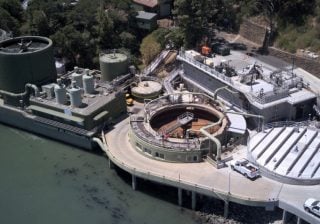 Treatment plant aerial view